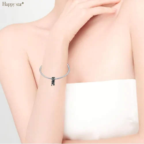 Vista 3 de HappyStar Charms Beads fits for Pandora Charms Bracelets for Woman,925 Sterling Silver Star Wars Harry Charms Dangle Pendant,Girl Jewelry Gifts