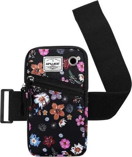 Vista 9 de Funda para brazaletes para teléfono celular para mujer, compatible con teléfono celular de 6.28 pulgadas, pantalla completa, color negro