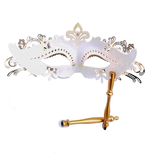 Vista 8 de Máscara veneciana para mujeres y hombres, para fiesta de disfraces, baile de graduación, Halloween, Mardi Gras