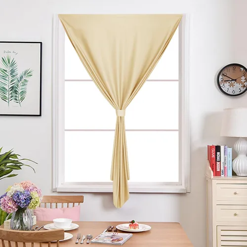 Vista 7 de Muamar Cortinas opacas sin taladro, paneles de cortina para ventana fáciles de instalar, juego de 2 paneles de cortinas portátiles para dormitorio