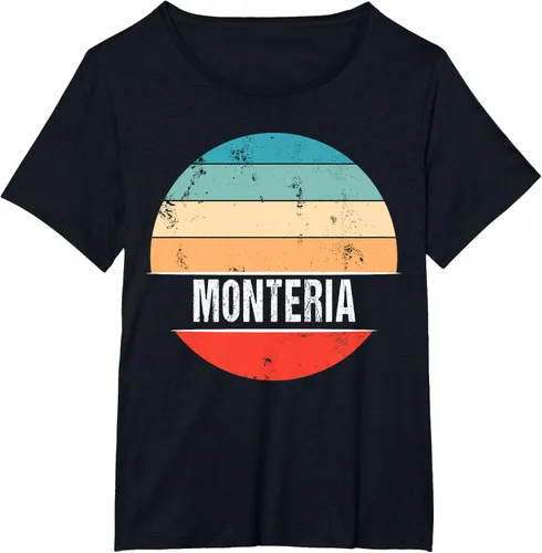 Vista 21 de Camiseta Montería Colombia City Trip, Negro