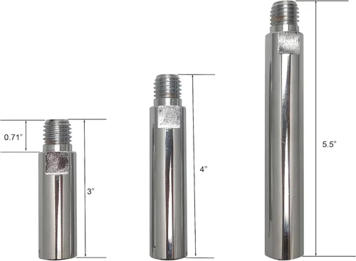 Vista 4 de Varilla de conexión de eje de extensión de amoladora angular de 5/8 "-11 con amoladora ajustable llave inglesa brida Kit de tuerca de brida