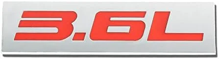 Vista 40 de 1.5L Negro/Cromo Aleación de Aluminio Auto Maletero Puerta Guardabarros Parachoques Insignia Calcomanía Emblema Cinta Adhesiva Pegatina