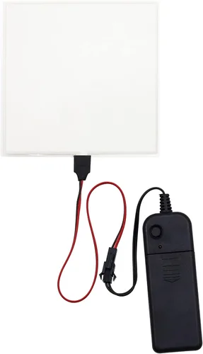 Vista 7 de jose2015 Panel electroluminiscente de 3.9 x 3.9 in, luz de panel electroluminiscente cortable, 3 modos con paquete de batería para decoración