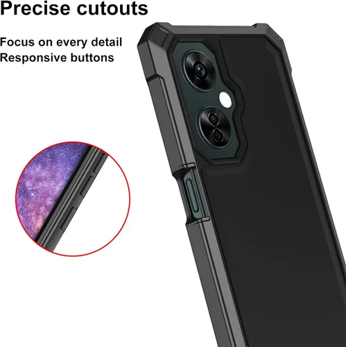 Vista 5 de Ailiber Funda para teléfono OnePlus Nord N30, One Plus N30 5G con protector de pantalla de vidrio templado, protección de estructura de 2 capas