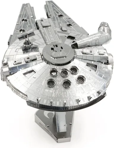 Vista 6 de Metal Earth Fascinations Premium Series Star Wars Millennium Falcon 3D Kit de modelo de metal con pinzas