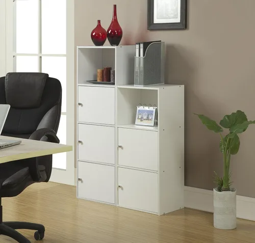 Vista 7 de Convenience Concepts 151186W X-Tra - Armario de almacenamiento de 1 puerta, color blanco