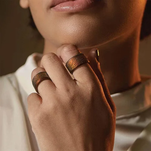 Vista 5 de Enso Rings Anillos de silicona de marquesina de Star Wars, colección de anillos anchos, diseño cómodo y flexible
