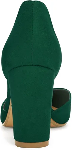 Vista 3 de Allegra K Zapatos de vestir para mujer con punta de amarre en el tobillo, Negro
