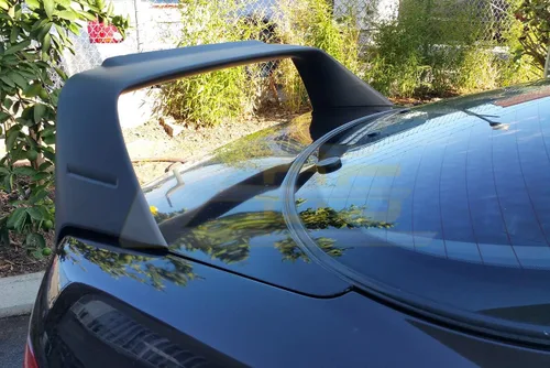 Vista 2 de para modelos Acura Integra DC2 de 1994-2001 Mugen Gen.1 estilo ABS plástico negro mate alerón trasero de ala alta SPOILER-002-ABS