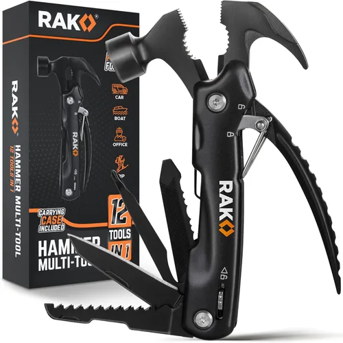 Vista 12 de RAK Pro Tools - Alicates multiherramienta – Regalos únicos geniales para papás que lo tienen todo – Multiherramienta compacta de supervivencia DIY