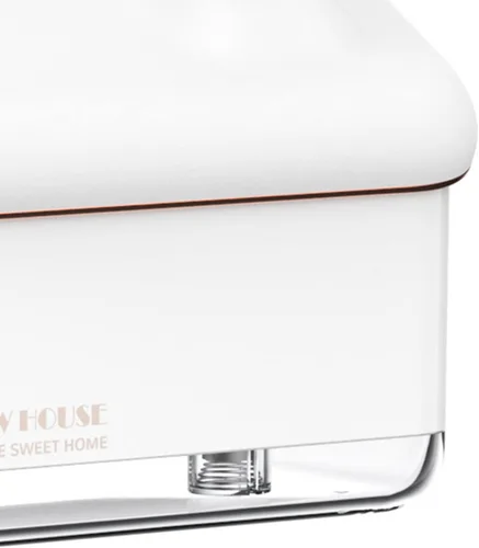 Vista 7 de EVGATSAUTO Humidificador de escritorio, humidificador de casa de nieve, ajuste de 2 velocidades, portátil, silencioso, USB, enchufe, regalo con luz