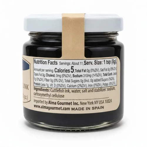 Vista 2 de Frasco de tinta de calamar (3.17 onzas) de Alma Gourmet