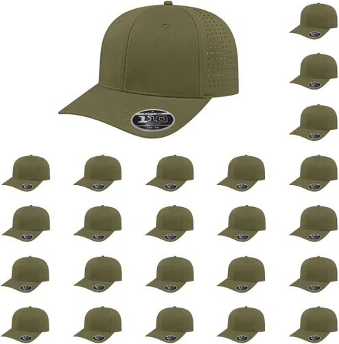 Vista 58 de Cap America i8533 Flexfit 110 Gorra Snapback Perforada de Rendimiento de Perfil Medio de 6 Paneles con Protección UV y Snapback Ajustable