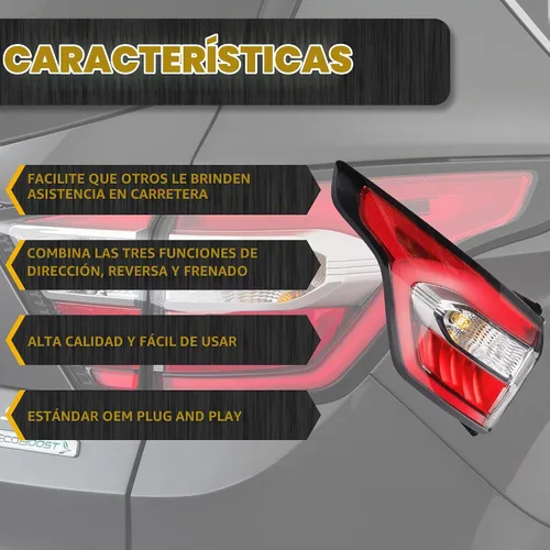 Vista 2 de Dasbecan Conjunto de luz trasera compatible con Ford Escape 2017 2018 2019 Lado izquierdo del conductor