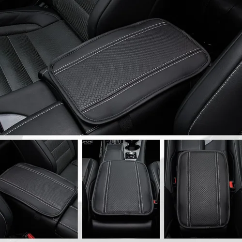Vista 2 de Amiss Almohadilla para consola central de automóvil, funda universal impermeable para caja de asiento de reposabrazos de automóvil, protector