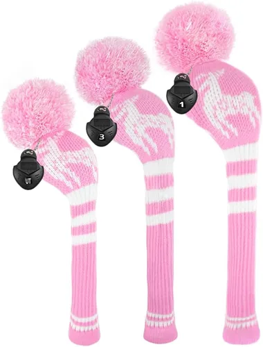 Vista 10 de Scott Edward Golf Headcovers for Woods Set of 3 Fits Well Driver(460cc) Fairway Wood and Hybrid(UT),Beautiful and Interesting Patterns