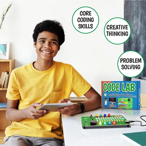 Vista 13 de Mini complemento Code Lab: arco iris LED programable de 15 píxeles. Codificación C ++ para niños de 8 a 12 años y adolescentes. Los niños y niñas