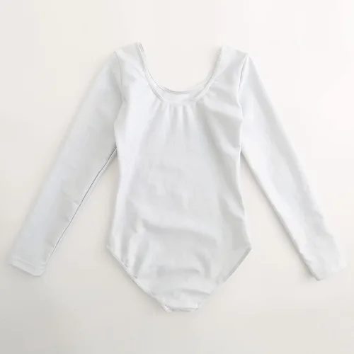 Vista 13 de AFAVOM Leotardos de gimnasia para niñas, leotardos de manga larga para niñas, brillantes y brillantes, para gimnasia, traje de ballet y danza