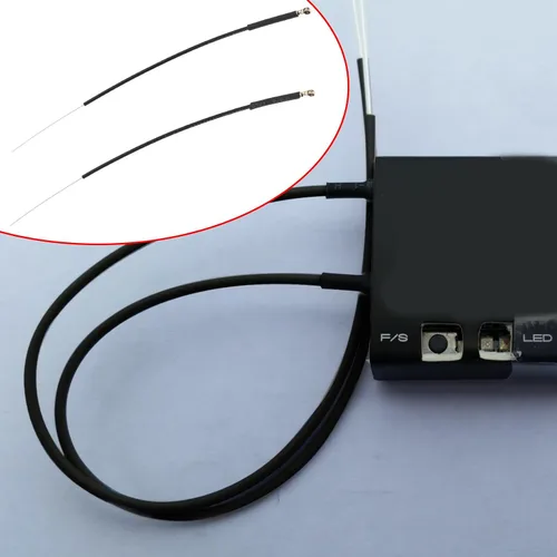 Vista 2 de SING F LTD 20 unidades de 2.4G 2400-2485 MHz receptor de antena receptora aeronave compatible con Frsky X4R X4RSB XM+S6R S8R F30 F3OP F40 F4OP, negro