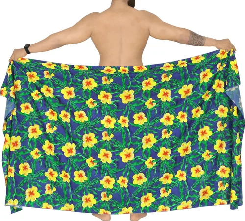 Vista 5 de HAPPY BAY Men's Pareo Bath Swim Sarong Wraps