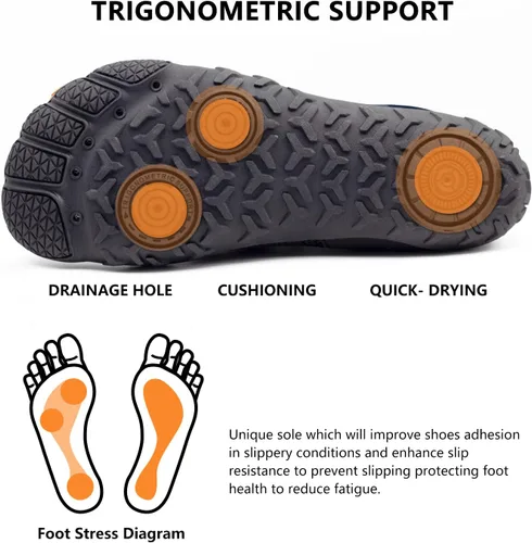 Vista 3 de Zapatos de agua para hombre y mujer, secado rápido, atléticos, zapatos deportivos para exteriores, surf, kayak, caminar, senderismo