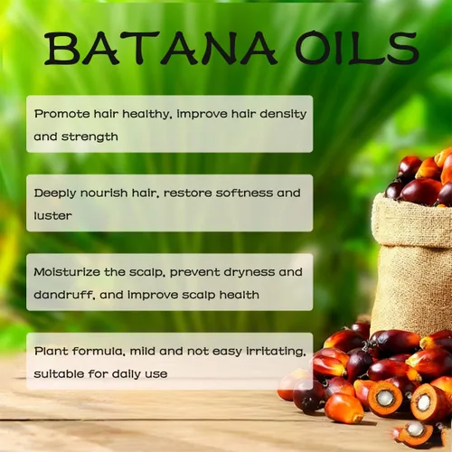 Vista 2 de Aceite de botana crudo para el cuidado del cabello y el cuero cabelludo, pasta de batana hidratante profunda, hidratación fuerte hidrata el cabello