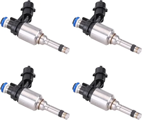 Vista 7 de Juego de 4 inyectores de combustible compatibles con Hyundai Accent Veloster Kia Rio Soul 2012-2017, inyector de combustible no turbo, inyector