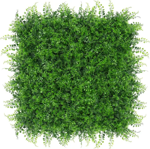 Vista 8 de Yangrass Paneles de Pared de Césped, 40"x120" (33.33 pies cuadrados) Rollo de Seto de Boj Artificial Pantalla de Privacidad, Decoración de Pared
