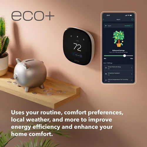 Vista 15 de ecobee Termostato inteligente mejorado, termostato Wifi programable