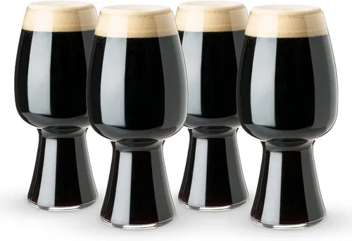 Vista 8 de Spiegelau Craft Beer Stout - Juego de 4 vasos de cerveza sin plomo, hechos en Europa, vasos de cerveza modernos, aptos para lavavajillas, juego