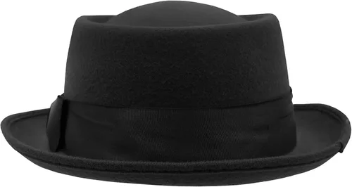 Vista 8 de Nicky Bigs Novelties Sombrero de cerdo para adultos, sombrero de cerdo de fieltro, casual, para navegante, gángster, accesorio de disfraz