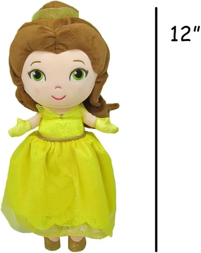 Vista 6 de Princess Belle - Juguete musical para bebé, personaje de animal de peluche, con licencia oficial, regalo de recuerdo musical con nombre personalizado