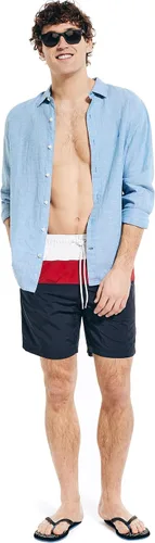 Vista 4 de Nautica Natación de secado rápido con bloques de color estándar de 8 pulgadas para hombre