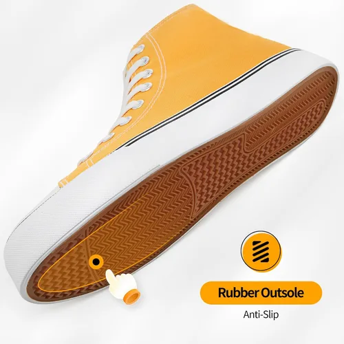 Vista 11 de ZGR Tenis de lona para hombre, con cordones, clásicos, casuales, para caminar