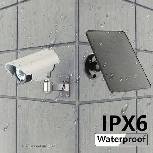 Vista 4 de Kit de panel solar de 10 W con cargador micro USB cargador solar portátil de alta eficiencia para acampar al aire libre RV energía de emergencia