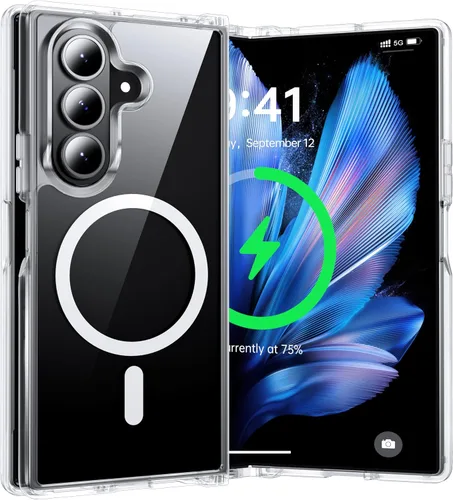 Vista 19 de NO.1 Magnetic for Samsung Galaxy Z Fold 7 Case Compatible with MagSafe [Military Grade Drop Tested][Translucent Matte][Anti-Fingerprint] Soft