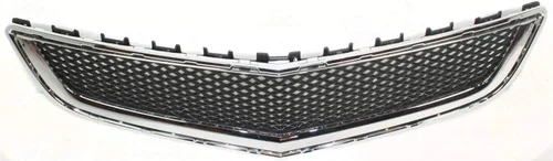 Vista 5 de Evan-Fischer - Rejilla de parachoques compatible con Chevrolet Traverse 2009-2012, carcasa cromada con inserto negro frontal de plástico GM1036120