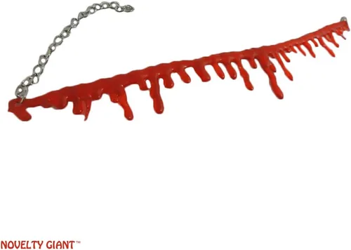 Vista 3 de Gargantilla para fiesta de Halloween con sangre goteante, accesorio para disfraz de vampiro