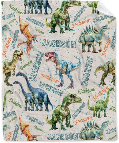 Vista 29 de Manta de bebé de esqueletos de dinosaurios de neón retro de los años 80, regalos para niños y niñas, decoración de dinosaurios, felpa suave