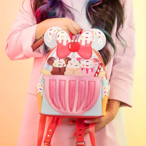 Vista 5 de Loungefly Mochilas de Disney Minnie Mouse Sweet Treats mochila exclusiva de Tienda