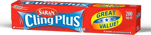 Vista 10 de Saran - Envoltura de plástico premium, almacenamiento de alimentos, fácil dispensación, rollo de 100 pies cuadrados