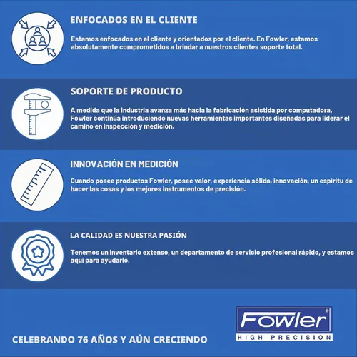 Vista 3 de Fowler 52-125-006-1 Medidor de profundidad de la serie X con rango de 0-22