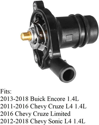 Vista 3 de 55565336 Conjunto de carcasa de termostato refrigerante de motor con entrada de agua Compatible con Buick Encore 2013-2016 Chevy Cruze 2011-2016