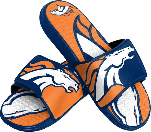 Vista 32 de FOCO mens NFL Team Logo Athletic Sport Shower Flip Flop Sandals Gel Slides