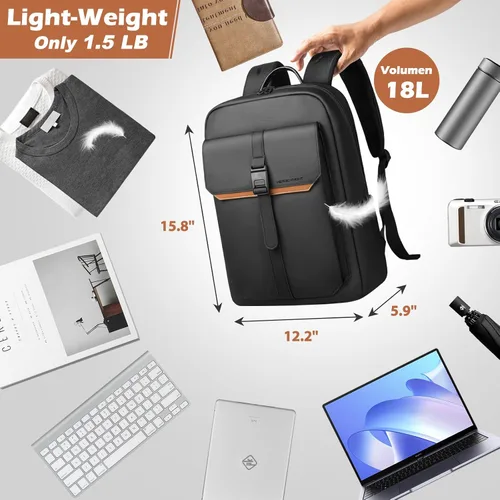 Vista 2 de hk-8201, Negro, Mochilas Tradicionales