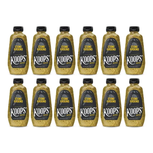 Vista 34 de Koops' Mostaza Arizona Heat - Mostaza dulce y picante, sin gluten, kosher, fabricada en Estados Unidos, a partir de semillas de mostaza de calidad