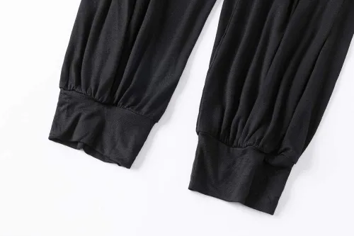Vista 101 de Pantalones de algodón modal para mujer de AvaCostume, pantalones suaves para practicar yoga o deportes.