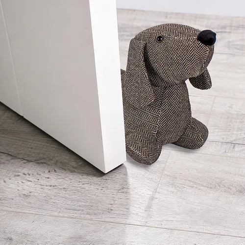 Vista 5 de Tapón de tela para perros para debajo de la puerta, 3 libras, bloqueador de corrientes de aire decorativo resistente a prueba de corrientes de aire