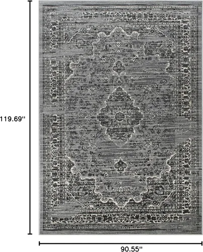 Vista 2 de Allstar 8x10 Modern Accent Rug Ash (9' 8" x 7' 6")